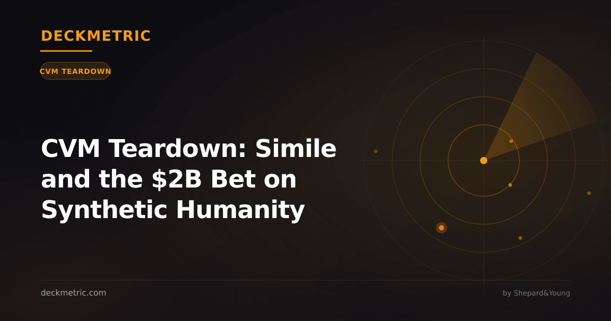 CVM Teardown: Simile and the $2B Bet on Synthetic Humanity