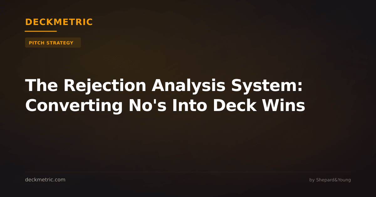The Rejection Analysis System: Converting No's Into Deck Wins