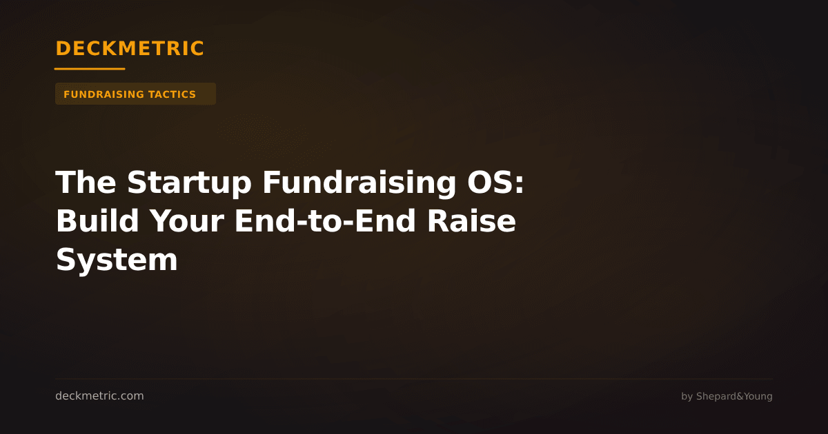 The Startup Fundraising OS: Build Your End-to-End Raise System