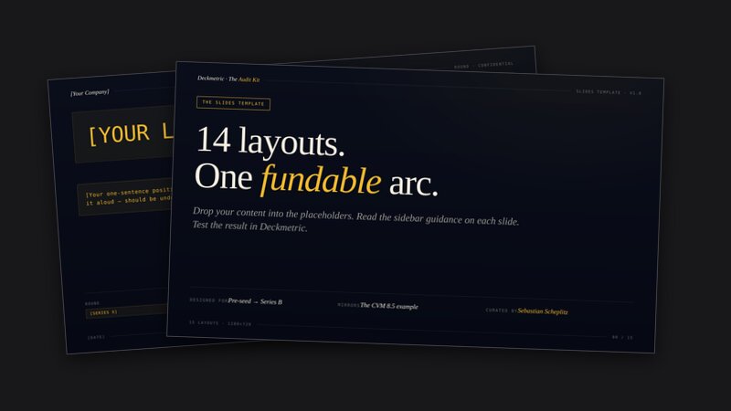Preview of two layouts from the Slides Template